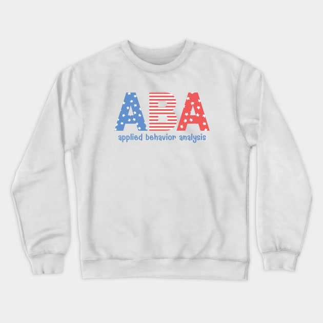 ABA 4th of July Patriotic Crewneck Sweatshirt by MadebyOTBB